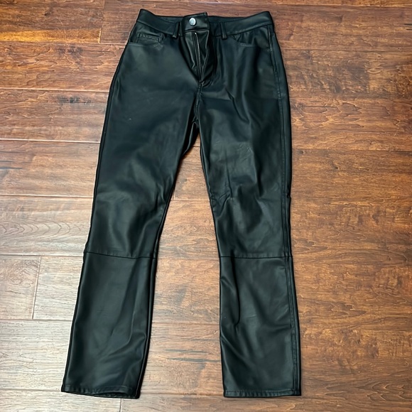 H&M Pants & Jumpsuits Hm Faux Leather Pants Poshmark